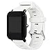 Produktbild JIJI886 Herren Uhrenarmbänder Für Huami Amazfit Bip Youth Watch,Einstellbar Silikon Weiches Gummi Uhren Wechselarmband Schnellverschluß Smartwatch Strap Band (Weiß)