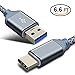 Price comparison product image Honor 8s USB C Charging Cable,USB C Cable to USB 3.0, Higoo 2M [6.6FT] Fast Charge Cable Durable Nylon Braided Cable Reversible Charging Cable for Honor 8 V8 V8 Max V9 Note8 Magic Grey