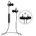 Produktbild Mpow kabellose Bluetooth-Kopfhörer mit Magnet für Sport, Bluetooth 4.1, Stereo-Ohrhörer IPX5, schweißgeschützt, für iPhone, iPad, Samsung, Nexus, HTC, Siri mit eingebautem Mikrofon, schwarz