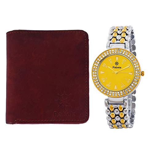 Rabela Girls Watches and Wallet Combo Pack RWG-1203