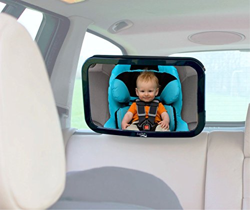 EasyInfant Auto Baby-Spiegel *NEU* – Extra Gross | Geprüfte Sicherheit | Verstellsicher | Lebenslange 100% ZUFRIEDENHEITSGARANTIE – Kindersitz Rückspiegel – Rückspiegel für Babyschalen – Maxi-Cosi Auto Baby Spiegel - 4