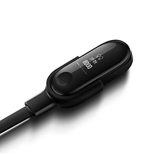Awinner de Remplacement Chargeur USB C  ble pour Xiaomi Mi Band 3  Fr  quence Cardiaque Compatible avec 3  ND  ne Convient Pas pour Mi Band 2 