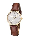 REGENT Damen Analog Quarz Uhr mit Leder Armband 12100671
