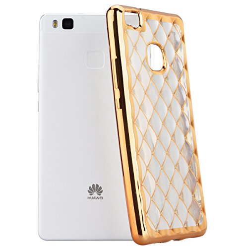 GrandEver Huawei P9 LiteWeiche Silikon Hülle Bumper Rückschale Schutzhülle Ultra Slim Rahmen Leicht Rückseite Schutz Backcover TPU Silicon Cover Tasche Soft Case Weich Handytasche Premium Handyhülle – Gold - 7