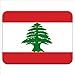 Produktbild Libanon Flagge Premium Qualität Mauspad aus dickem Gummi eine angenehm weiche Oberfläche