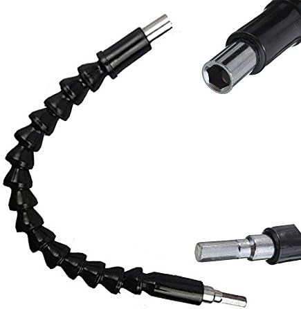 Jwqidi Flexible Power Drill Extension Screwdriver Bit Flexible Shaft Rod Connection Rod 300MM