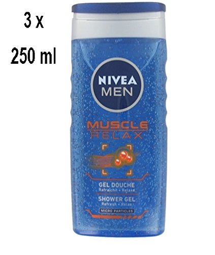 Preisvergleich Produktbild 3 x NIVEA Duschgel Men "Muscle Relax" - 250 ml