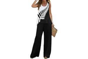 shownicer Completo Donna Casual Pantalone e Top Due Pezzi Tuta Stampa Moda Set di Pantaloni Abbigliamento 2 Pezzi Outfit Estivo Streetwear