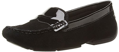 Hush Puppies Womens Georgia Cora Loafers HW05156 Black Suede 6 UK, 39 EU, 8 US