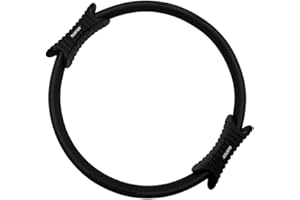R RUSTER RUSTER Aro de Pilates 39cm con Doble Empuñadura ErgonóMica - Kit Pilates en Casa para Tonificar Espalda, Brazos y Abdominales - Ejercitador Suelo Pélvico Mujer