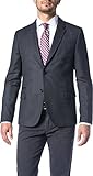 Kragenform: Reverskragen Hugo Herren Sakko Anzugjacke, Größe: 52, Farbe: Grau