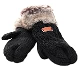  Aran Traditions Con Cable de invierno para manoplas funda de punto para diseño y puños de pelo sintético
