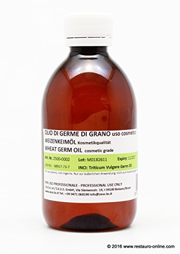 Öl von Keim von Weizen Puro für Verwendung Kosmetik – Zeus – 250 ml