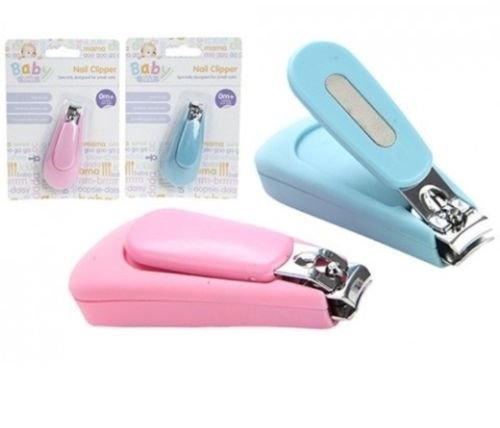 Deluxe Baby Safety Nail Clipper Cutters Suits From Birth Kids Toddler by Lizzy® (Pink)