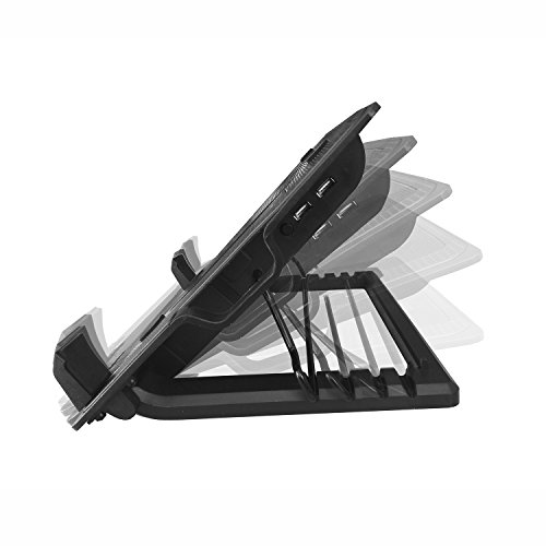 Ewent Laptop Kühler 17 Zoll In der Höhe verstellbar Notebook Ständer mit USB Port und 1 LED leise 145 mm Lüfter für Macbook, Laptop, Notebook - 3