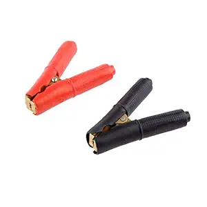 BETTYBOOP Pair Red/Black 200A Insulated Clamps Copper Car Battery Alligator Test Cable Clip Negative Positive