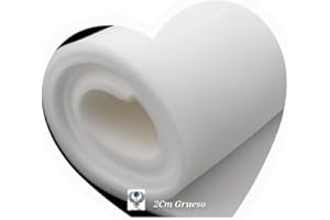 TAPIZADOS LUXOR GOMAESPUMA en PLANCHAS/Espuma BLANDA y DURA/Espuma poliuretano/Colchones para CUNA/Planchas de ESPONJA (200cm x 100cm x 2cm/ BLANDA - SUAVE, Espuma BLANDA/SUAVE 18KD)