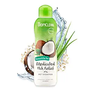Tropiclean Oatmeal Medicated Pet Shampoo, 20 Ounce