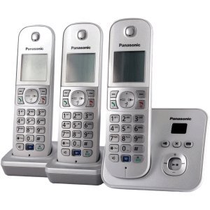 Preisvergleich Produktbild Panasonic KX-TG6823GS perlsilber Trio mit AB