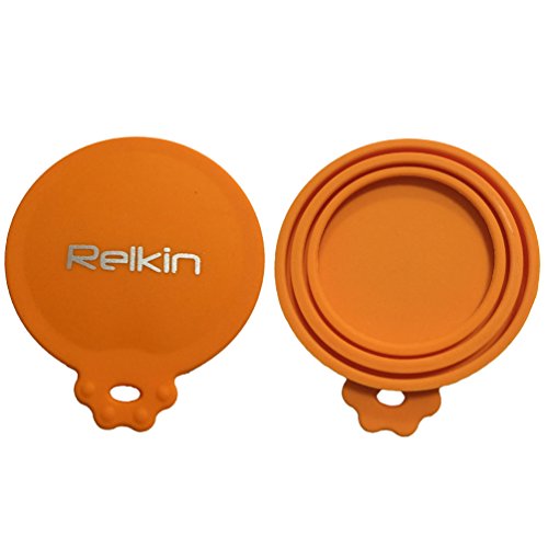Relkin-3ColorPack-Pet-Food-Lids-Silicone-Pet-Dogs-Cats-Food-Tin-Can-Lid-Covers-3-in-1-Sizes