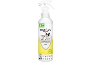 martec PET CARE Anti-Parasitenspray für Katzen und Hunde - Insektenspray für die direkte Anwendung am Tier - gegen Zecken, Milben & Flöhe - Auf pflanzlicher Basis - 250ml