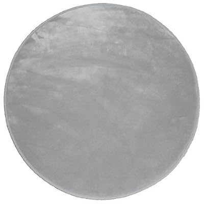 Douceur d'Intérieur - Tapis Velour Louna - Gris - 90 cm