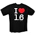 Produktbild GamersWear I LOVE 1.6 T-Shirt Black (XL)