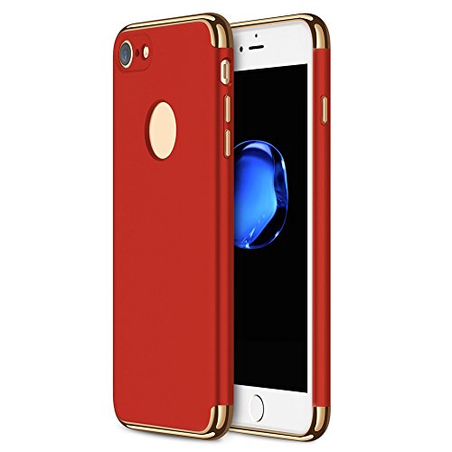 Hosaire Funda iPhone 7 3 en 1 Anti-Scratch Anti-huella dactilar a prueba de choque Marco Electroplate con superficie antideslizante cubierta Excelente agarre el caso para el iPhone 7 oro reviews Hosaire Funda iPhone 7 3 en 1 Anti-Scratch Anti-huella dactilar a prueba de choque Marco Electroplate con superficie antideslizante cubierta Excelente agarre el caso para el iPhone 7 oro