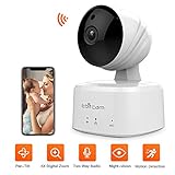 【BEWEGUNGSALARM IN RECHTZEIT & GESPRäCH VON DUAL-WEGE】Dank 720P HD-Objektiv und Bewegungserkennung mit hoher Empfindlichkeit ist es pefekt für Familiensicherheit oder Überwachung von Alten, Kindern oder Haustieren. Jede unnormale Bewegung werden aufgenommen und in Rechtzeit an Ihr Smartphone gesendet. Zudem ist Mikrofon und Lautsprecher eingebaut. Sie können immer und überall mit Ihren Familienangehören, Partner oder Freunden sichtlich reden. Beim Notfall kann man sofort den Einbrecher warnen