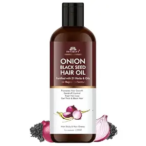 INTIMIFY Onion Hair Oil With Black Seed Oil Extracts For Men & Women (120 ml) Pack of 1