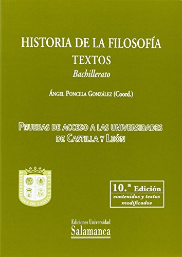 Historia de la filosofía textos bachillerato (10ª ed)