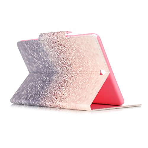 Galaxy Tab A 9.7 Hülle Case,Galaxy Tab A 9.7 SM-T550 Ledertasche,Ukayfe Muster Schutzhülle Leder Tasche für Samsung Galaxy Tab A 9.7,Niedliche Cartoon Malerei Muster Bling Glitter Strass Design Slim Fit Folio PU leder Flip Cover im Bookstyle Kunstleder Schutzhülle Cover Tasche mit Ständer für Samsung Galaxy Tab A 9.7 Zoll mit 1 x Schwarze Eingabestift - 4