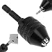Produktbild origlam Mini 0,6–8 mm Elektrische Grinder Schnellspannbohrfutter Conversion Werkzeug, Universal Bohrer Bit Quick Change Adapter Konverter, Schraubendreher Auswirkungen Treiber Adapter mit Sechskantschaft Drei Krallen für elektrische Grinder