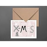 Weihnachtskarte / Rosa X-Mas