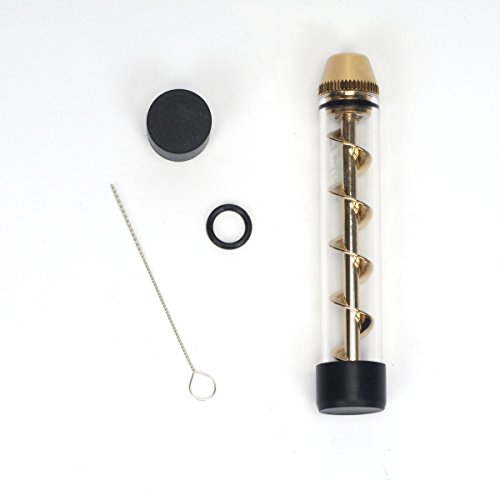 VOSO Gold Twisty Glass Tube Blunt Vaporizer Pen Kit for Dry Herb with Box - 3