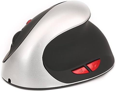 Bleras 6D Wireless Mouse 2.4GHz Gaming Game Mouse Ergonomic Design WOWPEN Vertical Mouse 2400DPI JOY Wrist Pain USB Mice For Laptop PC (silver)