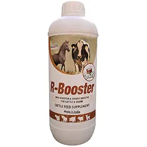 REFIT ANIMAL CARE Milk Booster for Cow, Cattle, Buffalo & Livestock Animals, 1 LTR, R-Booster