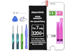 LTZGO JZMATECH Ersatzakku mit hoher Kapazität, iPhone 7 3200mAh Akku, Kompatibel für A1660, A1778,A1779 mit professionellen Reparaturset Werkzeugset