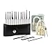 Produktbild Profi Lockpicking 15-teiliges Lockpick set Dietriche Kit ,SGODDE Schlossknacken Schlüssel Extractor Werkzeug + Transparente Übungs-Vorhängeschlösser Für Schlosserei,Schlüsseldienst, Geocacher