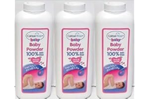 Blue Finch x3 Baby Powder Cotton Tree White - 200ml Each (3 Baby Powder)