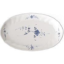 Assiette Creuse Vieux Luxembourg - Villeroy & Boch - Porcelaine Bleu - 25x25x9,1 Cm - Vaisselle Classique