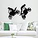 Produktbild Wand Room Decor Art Vinyl Aufkleber Wandtattoo Biker Sport Fahrrad Fahrt Trick Dekoration Für Jungen Schlafzimmer Kunstwand 42x65 cm