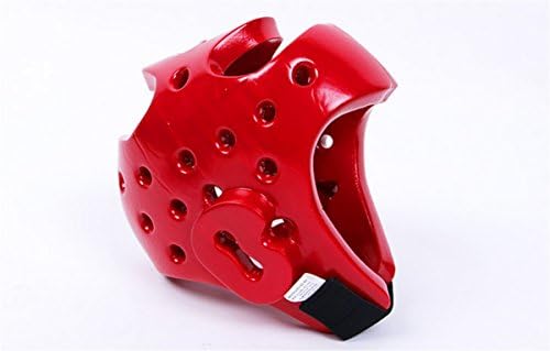 Children's Helmet Boxing Helmet Combat Sanda Taekwondo Head Protector 65cm * 76cm ( Color : Red )