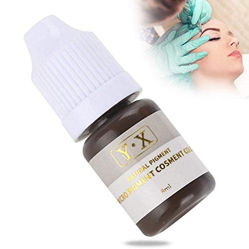 Encre de tatouage pour sourcil microblading encre pigmentaire maquillage semi-permanent lèvres sourcils couleur de la ligne des yeux(marron)