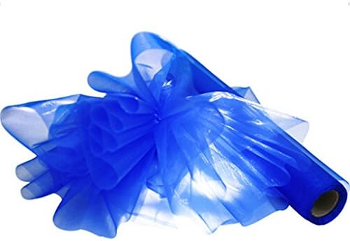 OUTEYE Fabric Tulle Bolt for Wedding Chair Sash Bows Table Runner Party Decor