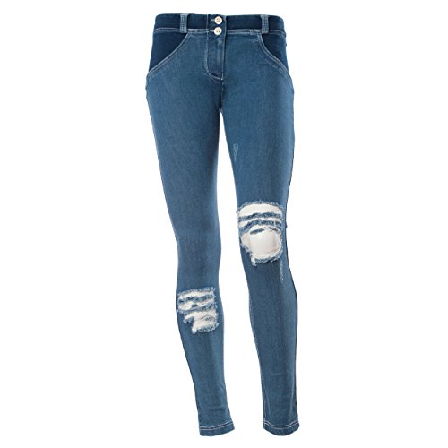 Freddy WR.UP Damenhüfthose, schmaler Schnitt, dunkle Waschung, Denim-Effekt - 3