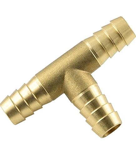 4 Stück Messing T-Stück Schlauchverbinder 6 Mm – Für Druckluft, Wasser, Kraftstoff & Mehr