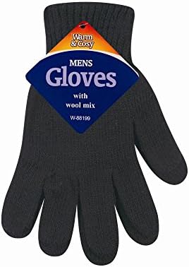 Men,s Gloves wool mix (Grey)