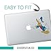 Produktbild Donal Duck macbook sticker - decals for macbook - black vinyl / best stickers / Disney stickers by decorsfuk.co