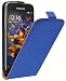 Produktbild mumbi Flip Case für Samsung Galaxy S5 Mini Tasche blau
